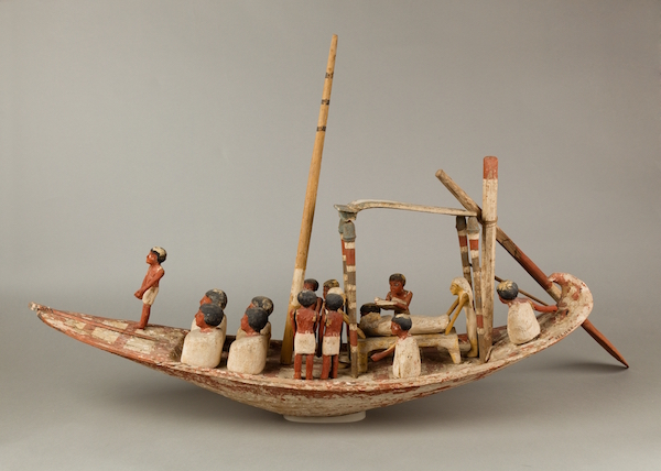 Model Sailing Boat Transporting a Mummy. Rogers Fund 1932, Metropolitan Museum, New York.