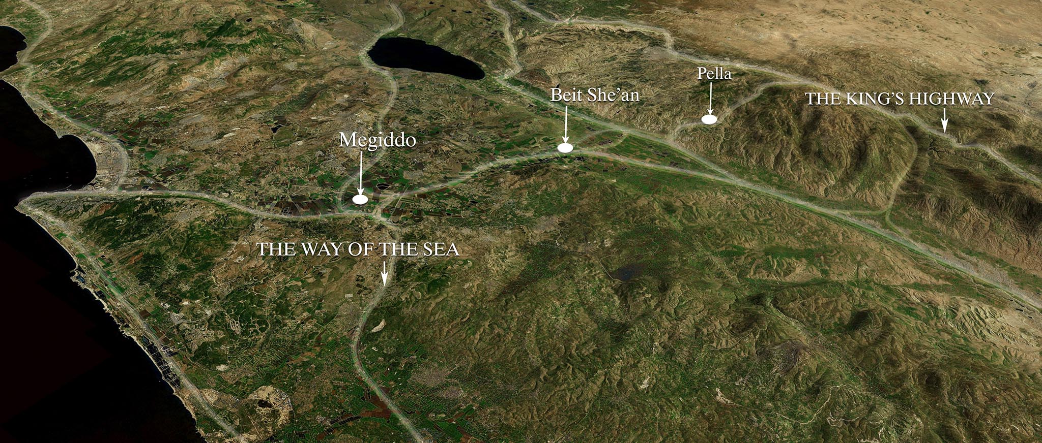 Map: The ancient road network