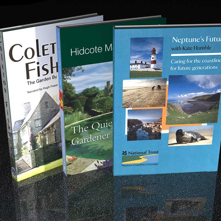 Pack shot of three programmes made for the National Trust